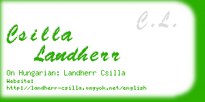 csilla landherr business card